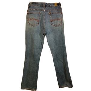 Wrangler Aura Straight Leg Jeans Womens Sz 8 Short Blue Medium Wash Western VTG